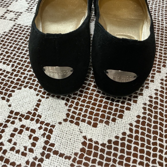Jimmy Choo Black and Silver Embellished Flats - Picture 5 of 12